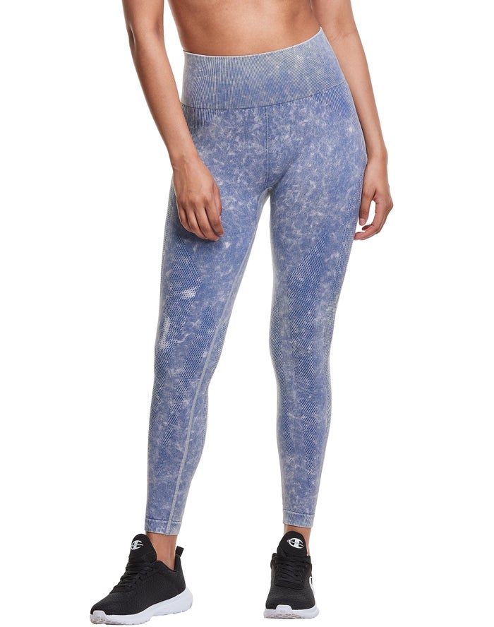 Champion Legging Dames - Blauw - Infinity Sport ( 614830-FOV )